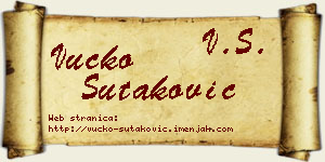 Vučko Šutaković vizit kartica
